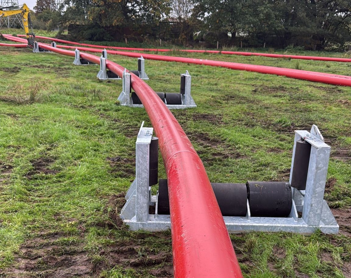 Rolbok in gebruik op een project